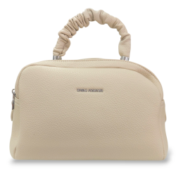 Bolso de Mano Polipiel Rosa y Apricot | Diseño y Elegancia