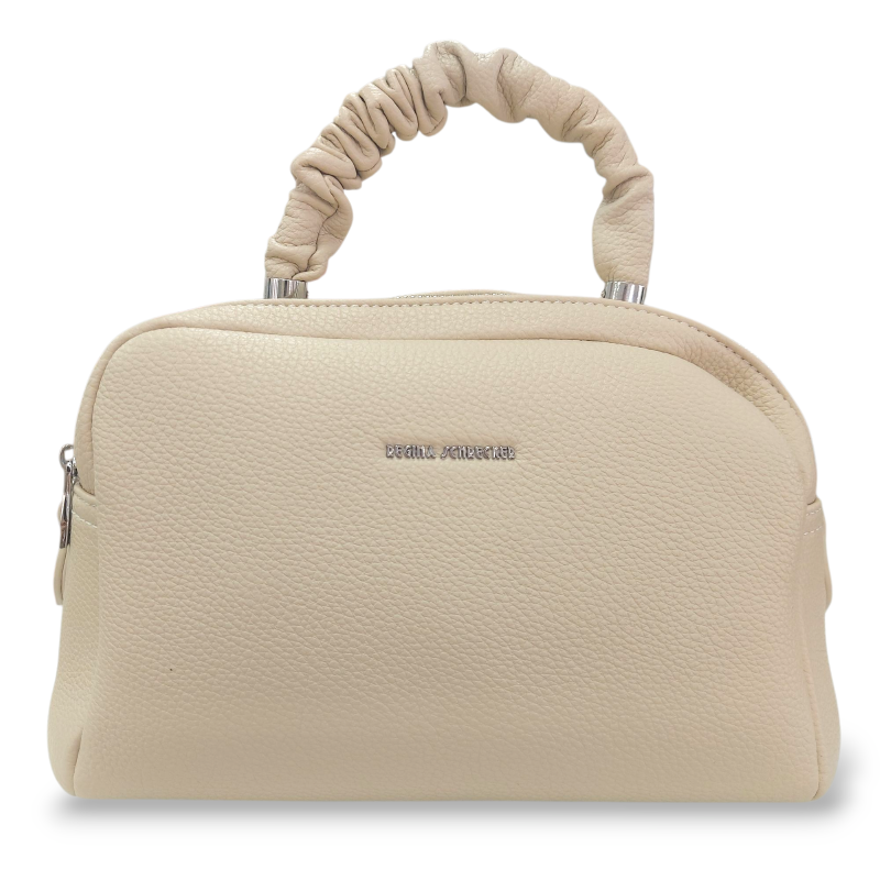 Bolso de Mano Polipiel Rosa y Apricot | Diseño y Elegancia