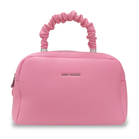Bolso de Mano Polipiel Rosa y Apricot | Diseño y Elegancia