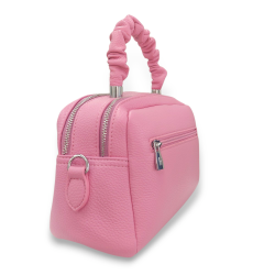 Bolso de Mano Polipiel Rosa y Apricot | Diseño y Elegancia