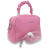 Bolso de Mano Polipiel Rosa y Apricot | Diseño y Elegancia