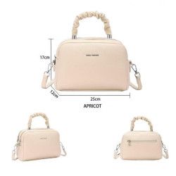 Bolso de Mano Polipiel Rosa y Apricot | Diseño y Elegancia