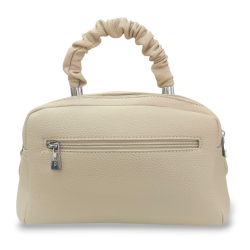 Bolso de Mano Polipiel Rosa y Apricot | Diseño y Elegancia
