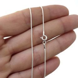 Cadena 45cm Cola de Topo en Plata de Ley 925mls