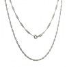 Cadena 50cm Singapur en Plata de Ley 925mls