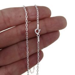 Cadena 45cm Forzada en Plata de Ley 925mls