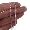 Cadena 45cm Forzada en Plata de Ley 925mls