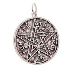 Colgante Medalla Tetragramatón en Plata de Ley 925mls