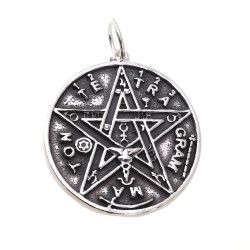 Colgante Medalla Tetragramatón en Plata de Ley 925mls
