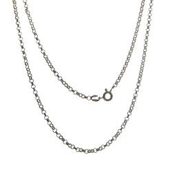 Cadena 50cm Rolo en Plata de Ley 925mls
