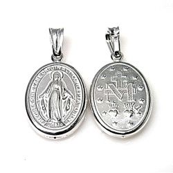 Colgante de la Virgen Milagrosa en Plata de Ley 925mls