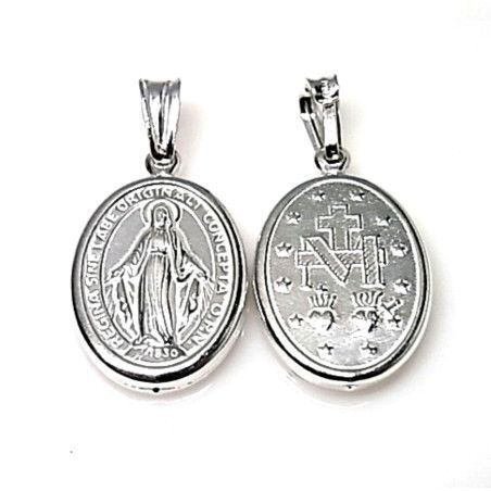 Colgante de la Virgen Milagrosa en Plata de Ley 925mls