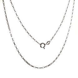 Cadena 45cm Forzada Alargada en Plata de Ley 925mls