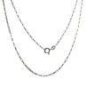 Cadena 45cm Forzada Alargada en Plata de Ley 925mls