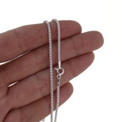Cadena 45cm Coreana en Plata de Ley 925mls