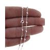Cadena 60cm Forzada Combinada de Bolitas en Plata de Ley 925mls