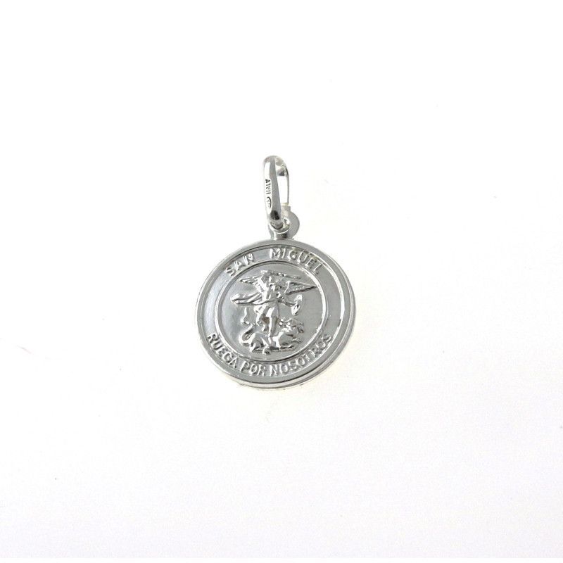Colgante de San Miguel en Plata de Ley 925mls
