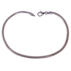Pulsera Cola de Topo en Plata de Ley 925