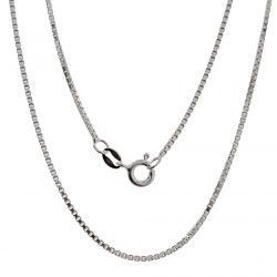 Cadena 40cm Veneciana Cuadrada en Plata de Ley 925mls