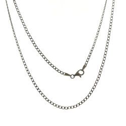Cadena 50cm Barbada en Plata de Ley 925mls