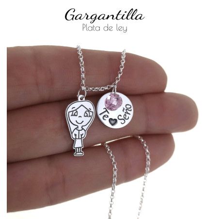 Gargantilla para Seño Muñeca en Plata de Ley 925mls