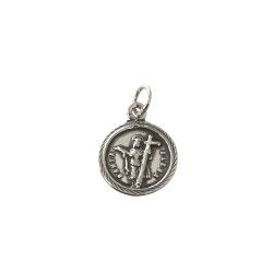 Colgante Medalla de Santa Elena en Plata de Ley 925mls