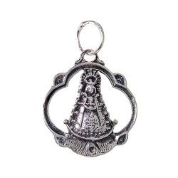 Colgante de la Virgen del Rocío Pandereta en Plata de Ley 925mls