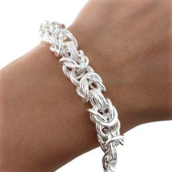 Pulsera Asas Entrelazadas en Plata de Ley 925mls
