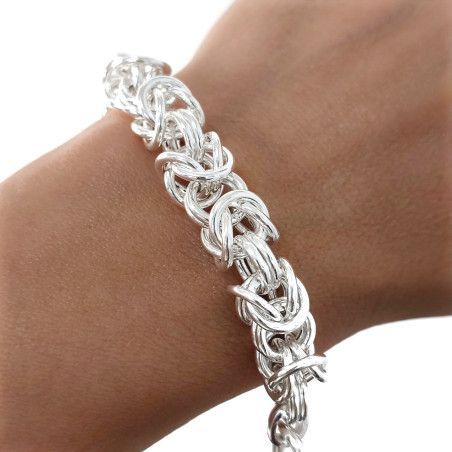 Pulsera Asas Entrelazadas en Plata de Ley 925mls