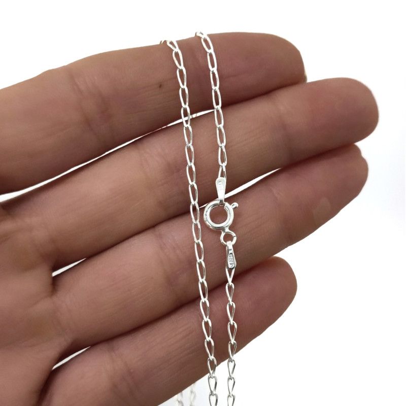 Cadena 50cm Bilbao en Plata de Ley 925mls