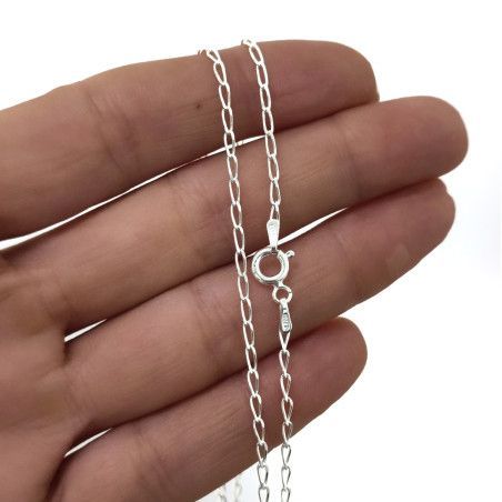 Cadena 50cm Bilbao en Plata de Ley 925mls