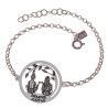 Pulsera Siempre Juntas Calada en Plata de Ley 925mls