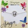Pulsera Siempre Juntas Calada en Plata de Ley 925mls