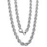 Cadena 50cm Cordón en Plata de Ley 925mls