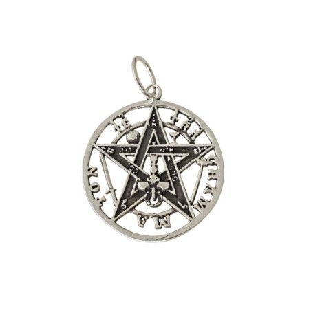 Colgante Medalla Tetragramatón en Plata de Ley 925mls