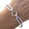 Pulsera Marinera con Asas Entrelazadas Talladas en Plata de Ley 925mls