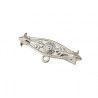 Broche de Bebé con Flor en Plata de Ley 925mls