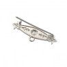 Broche de Bebé con Flor en Plata de Ley 925mls