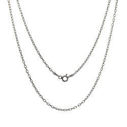 Cadena 50cm Forzada en Plata de Ley 925mls