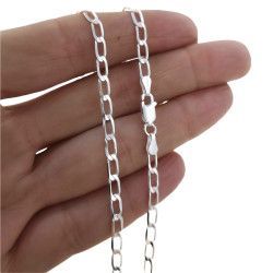 Cadena 60cm Bilbao en Plata de Ley 925mls