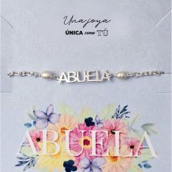 Pulsera de Abuela con Perlas en Plata de Ley 925mls