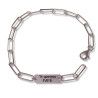 Pulsera Papá Te Queremos en Plata de Ley 925mls