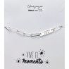 Pulsera Papá Te Queremos en Plata de Ley 925mls