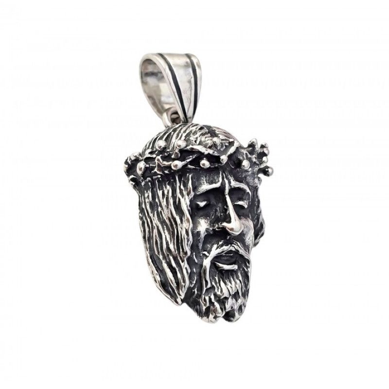 Colgante Rostro de Cristo en Plata de Ley 925mls