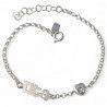 Pulsera de Tita con Circonita en Corazón en Plata de Ley 925mls