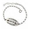 Pulsera Profe Te Queremos en Plata de Ley 925mls