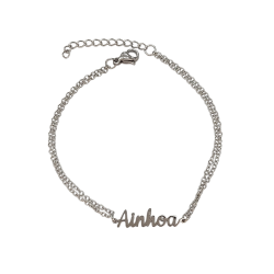 Pulsera con nombre de Adela en Acero Hipoalergénico 316l