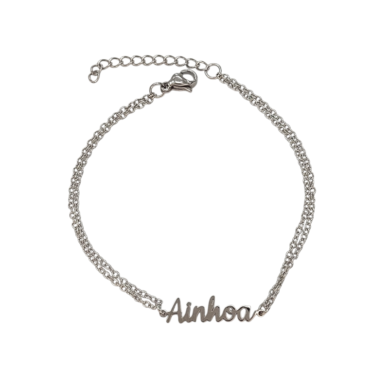 Pulsera con nombre de Adela en Acero Hipoalergénico 316l