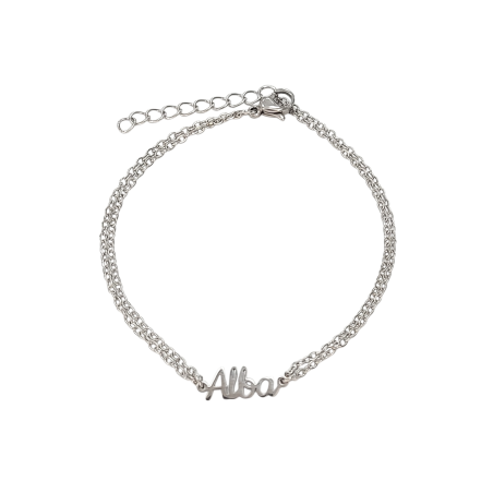 Pulsera con nombre de Adela en Acero Hipoalergénico 316l