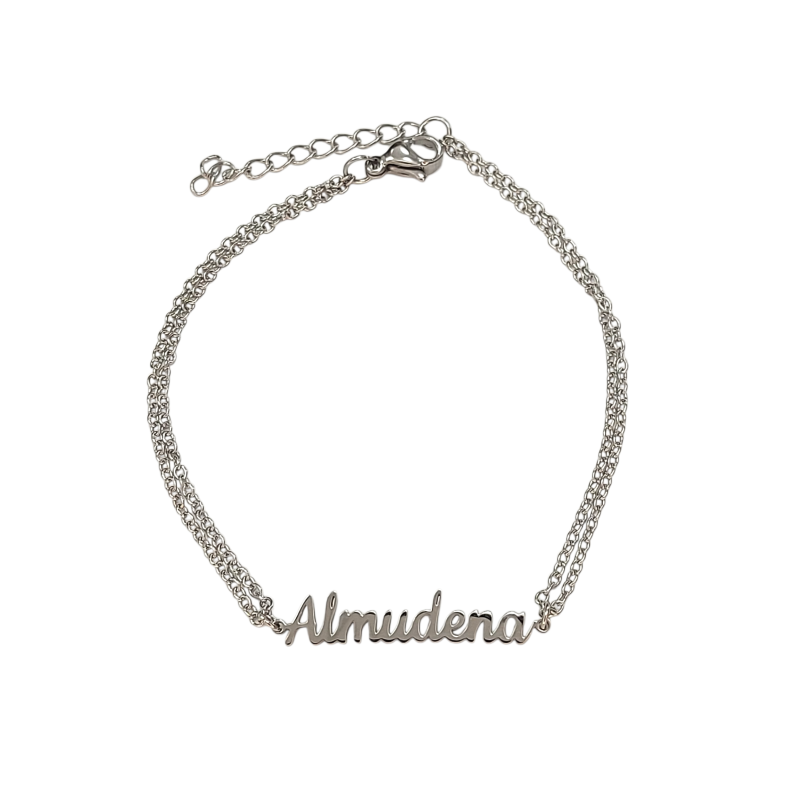 Pulsera con nombre de Alejandra en Acero Hipoalergénico 316l